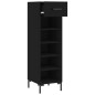 vidaXL Zapatero madera de ingeniería negro 30x35x105 cm vidaXL Zapatero madera de ingeniería negro 30x35x105 cm