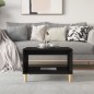 vidaXL Mesa de centro madera contrachapada negro 60x50x40 cm vidaXL Mesa de centro madera contrachapada negro 60x50x40 cm