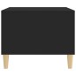 vidaXL Mesa de centro madera contrachapada negro 60x50x40 cm vidaXL Mesa de centro madera contrachapada negro 60x50x40 cm