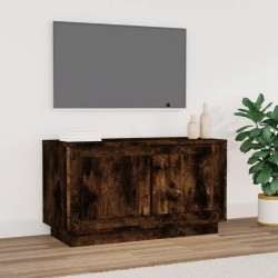 vidaXL Mueble para TV madera contrachapada roble ahumado 80x35x45 cm