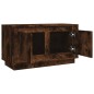 vidaXL Mueble para TV madera contrachapada roble ahumado 80x35x45 cm vidaXL Mueble para TV madera contrachapada roble ahumado 80x35x45 cm