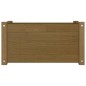 vidaXL Jardinera de madera maciza de pino marrón miel 60x31x31 cm vidaXL Jardinera de madera maciza de pino marrón miel 60x31x31 cm