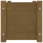 vidaXL Jardinera de madera maciza de pino marrón miel 60x31x31 cm vidaXL Jardinera de madera maciza de pino marrón miel 60x31x31 cm