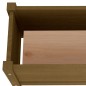 vidaXL Jardinera de madera maciza de pino marrón miel 60x31x31 cm vidaXL Jardinera de madera maciza de pino marrón miel 60x31x31 cm