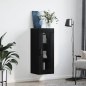 vidaXL Armario de pared negro 34,5x34x90 cm vidaXL Armario de pared negro 34,5x34x90 cm