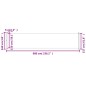 vidaXL Toldo lateral retráctil para patio negro 600x160 cm