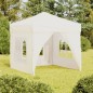 vidaXL Carpa para fiestas plegable con paredes laterales crema 2x2 m vidaXL Carpa para fiestas plegable con paredes laterales crema 2x2 m