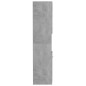 vidaXL Armario de baño madera contrachapada gris hormigón 30x30x130 cm vidaXL Armario de baño madera contrachapada gris hormigón 30x30x130 cm