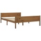 vidaXL Estructura de cama madera maciza pino marrón miel 140x200 cm vidaXL Estructura de cama madera maciza pino marrón miel 140x200 cm