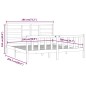 vidaXL Estructura de cama de madera maciza gris Super King 180x200 cm vidaXL Estructura de cama de madera maciza gris Super King 180x200 cm