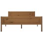 vidaXL Estructura de cama madera maciza pino marrón miel 140x200 cm vidaXL Estructura de cama madera maciza pino marrón miel 140x200 cm