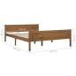 vidaXL Estructura de cama madera maciza pino marrón miel 140x200 cm vidaXL Estructura de cama madera maciza pino marrón miel 140x200 cm