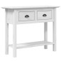 vidaXL Mesa consola BODO madera maciza de pino blanco 90x34,5x73 cm vidaXL Mesa consola BODO madera maciza de pino blanco 90x34,5x73 cm