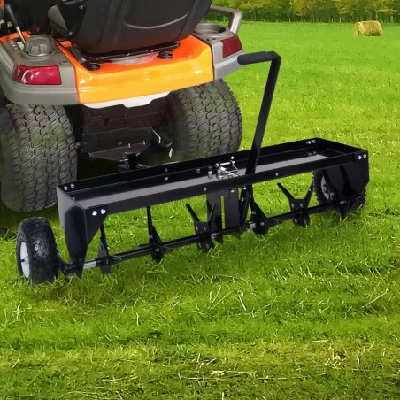 vidaXL Aireador de césped para cortacésped ride-on 102 cm