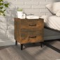 vidaXL Mesita de noche color roble ahumado 40x35x47,5 cm vidaXL Mesita de noche color roble ahumado 40x35x47,5 cm