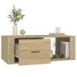 vidaXL Mesa de centro madera contrachapada roble Sonoma 100x50,5x35 cm vidaXL Mesa de centro madera contrachapada roble Sonoma 100x50,5x35 cm