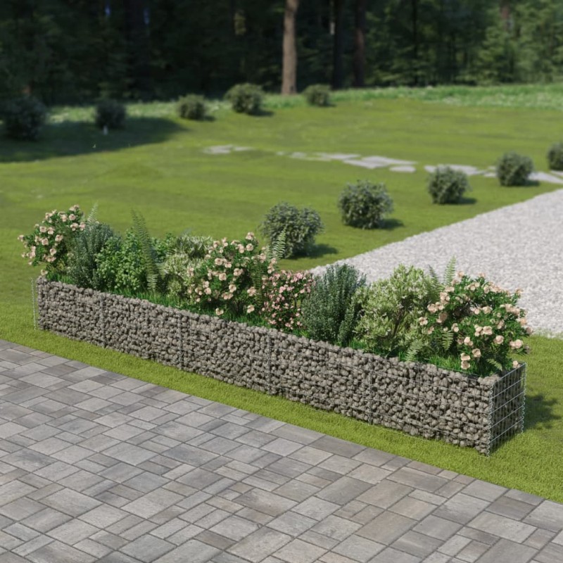 vidaXL Arriate de gaviones de acero 450x50x50 cm vidaXL Arriate de gaviones de acero 450x50x50 cm