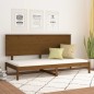 vidaXL Sofá cama madera maciza de pino marrón miel 90x200 cm vidaXL Sofá cama madera maciza de pino marrón miel 90x200 cm