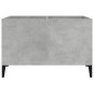 vidaXL Mueble discos madera contrachapada gris hormigón 74,5x38x48 cm