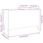 vidaXL Mueble discos madera contrachapada gris hormigón 74,5x38x48 cm