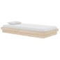 vidaXL Estructura de cama madera maciza 100x200 cm