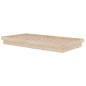 vidaXL Estructura de cama madera maciza 100x200 cm