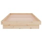 vidaXL Estructura de cama madera maciza 100x200 cm