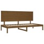 vidaXL Sofá cama madera maciza de pino marrón miel 90x200 cm vidaXL Sofá cama madera maciza de pino marrón miel 90x200 cm