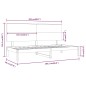 vidaXL Sofá cama madera maciza de pino marrón miel 90x200 cm vidaXL Sofá cama madera maciza de pino marrón miel 90x200 cm
