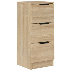 vidaXL Aparador de madera contrachapada roble Sonoma 30x30x70 cm