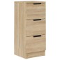 vidaXL Aparador de madera contrachapada roble Sonoma 30x30x70 cm vidaXL Aparador de madera contrachapada roble Sonoma 30x30x70 cm