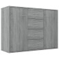 vidaXL Aparador de madera contrachapada gris Sonoma 88x30x65 cm vidaXL Aparador de madera contrachapada gris Sonoma 88x30x65 cm