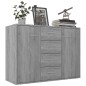vidaXL Aparador de madera contrachapada gris Sonoma 88x30x65 cm vidaXL Aparador de madera contrachapada gris Sonoma 88x30x65 cm