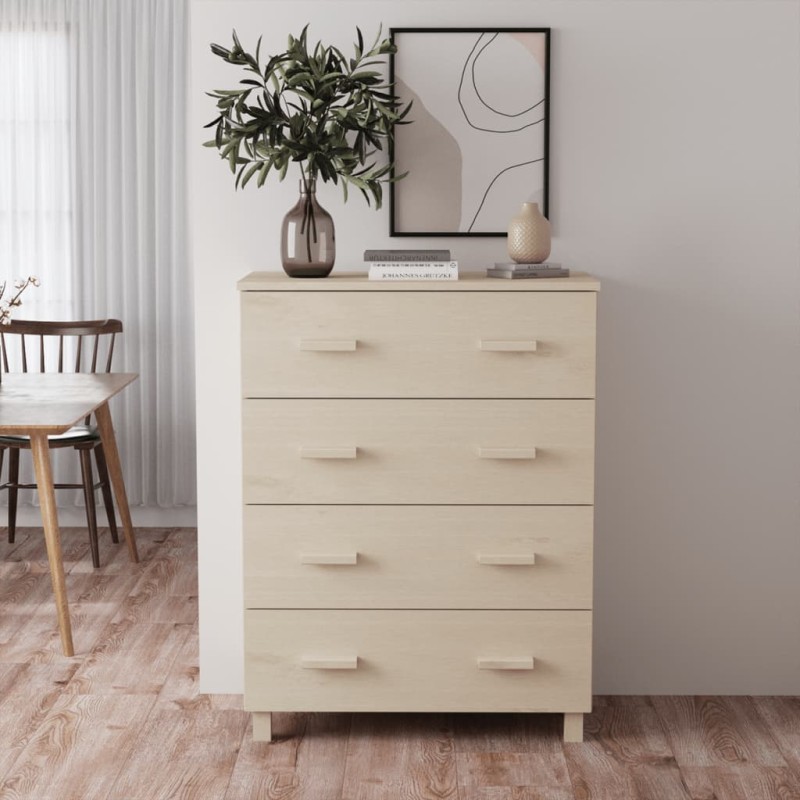 vidaXL Aparador HAMAR madera pino maciza marrón miel 79x40x103,5 cm vidaXL Aparador HAMAR madera pino maciza marrón miel 79x40x103,5 cm