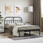 vidaXL Estructura de cama con cabecero metal negro 120x190 cm vidaXL Estructura de cama con cabecero metal negro 120x190 cm