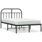 vidaXL Estructura de cama con cabecero metal negro 120x190 cm vidaXL Estructura de cama con cabecero metal negro 120x190 cm