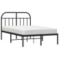 vidaXL Estructura de cama con cabecero metal negro 120x190 cm vidaXL Estructura de cama con cabecero metal negro 120x190 cm