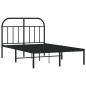 vidaXL Estructura de cama con cabecero metal negro 120x190 cm vidaXL Estructura de cama con cabecero metal negro 120x190 cm
