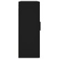 vidaXL Armario de pared negro 69,5x34x90 cm