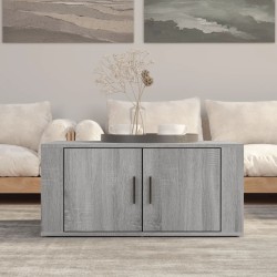 vidaXL Mesa de centro madera contrachapada gris Sonoma 80x50x36 cm