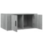 vidaXL Mesa de centro madera contrachapada gris Sonoma 80x50x36 cm vidaXL Mesa de centro madera contrachapada gris Sonoma 80x50x36 cm