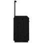 vidaXL Tocador con espejo madera maciza de pino negro vidaXL Tocador con espejo madera maciza de pino negro