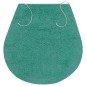 vidaXL Conjunto de alfombrillas de baño de tela 3 piezas turquesa vidaXL Conjunto de alfombrillas de baño de tela 3 piezas turquesa