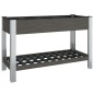vidaXL Arriate de jardín con estante WPC gris 120x50x75 cm vidaXL Arriate de jardín con estante WPC gris 120x50x75 cm
