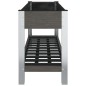vidaXL Arriate de jardín con estante WPC gris 120x50x75 cm vidaXL Arriate de jardín con estante WPC gris 120x50x75 cm