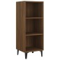 vidaXL Aparador de madera de ingeniería marrón roble 34,5x32,5x90 cm vidaXL Aparador de madera de ingeniería marrón roble 34,5x32,5x90 cm