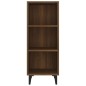 vidaXL Aparador de madera de ingeniería marrón roble 34,5x32,5x90 cm vidaXL Aparador de madera de ingeniería marrón roble 34,5x32,5x90 cm