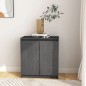 vidaXL Armario auxiliar madera maciza de pino gris 60x36x65 cm vidaXL Armario auxiliar madera maciza de pino gris 60x36x65 cm