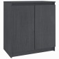 vidaXL Armario auxiliar madera maciza de pino gris 60x36x65 cm vidaXL Armario auxiliar madera maciza de pino gris 60x36x65 cm