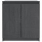 vidaXL Armario auxiliar madera maciza de pino gris 60x36x65 cm vidaXL Armario auxiliar madera maciza de pino gris 60x36x65 cm